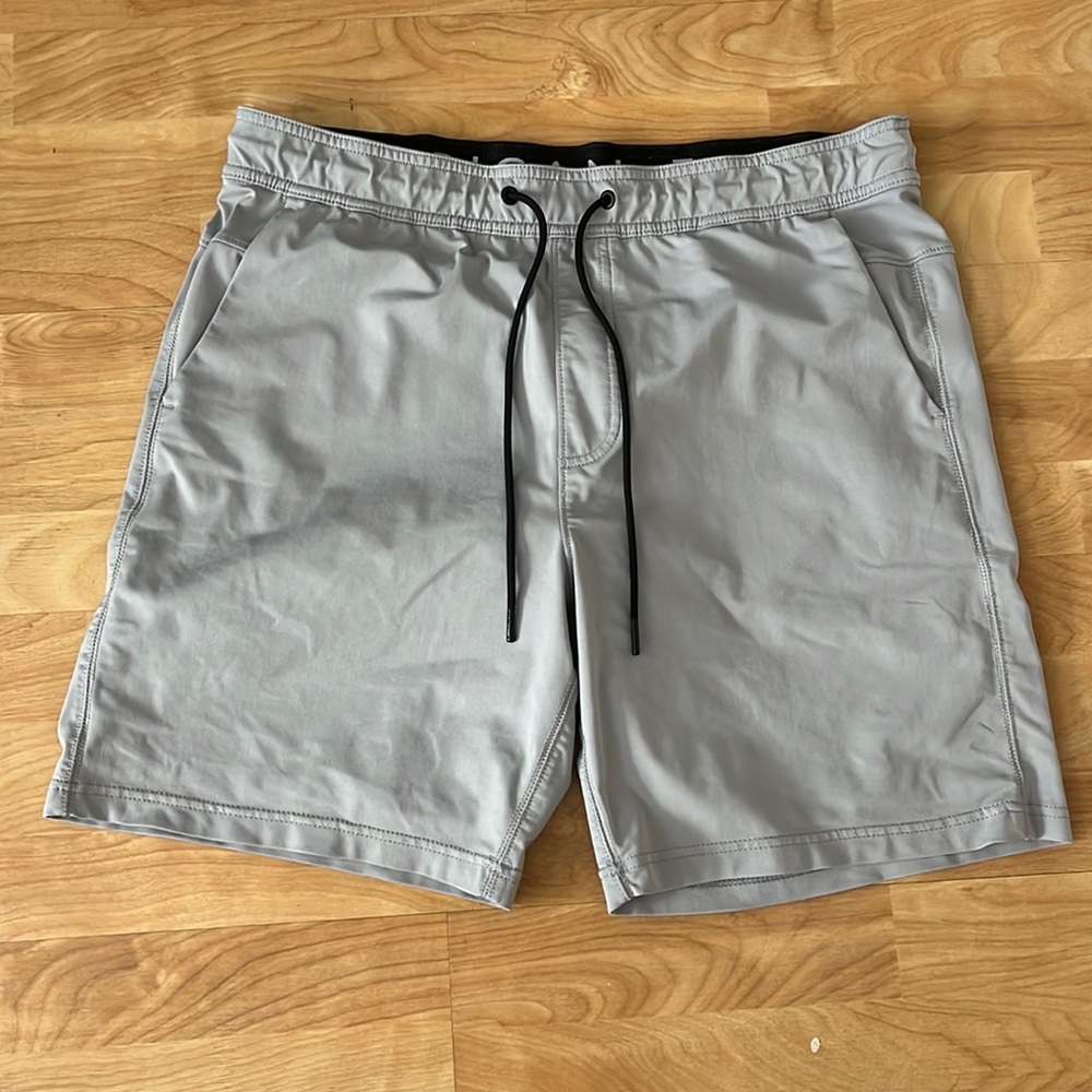 grey casual shorts